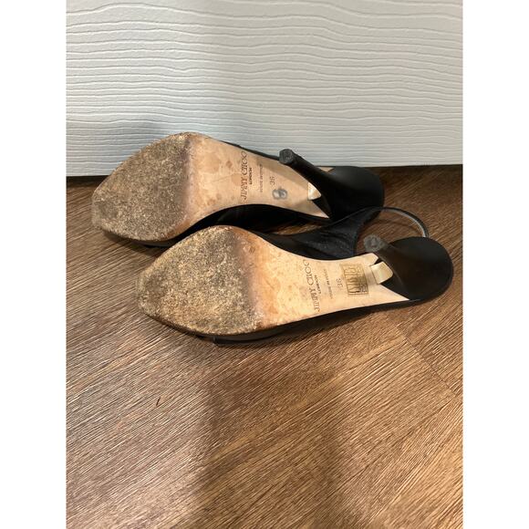 Black Jimmy Choo Stiletto Pumps - Picture 8 of 9